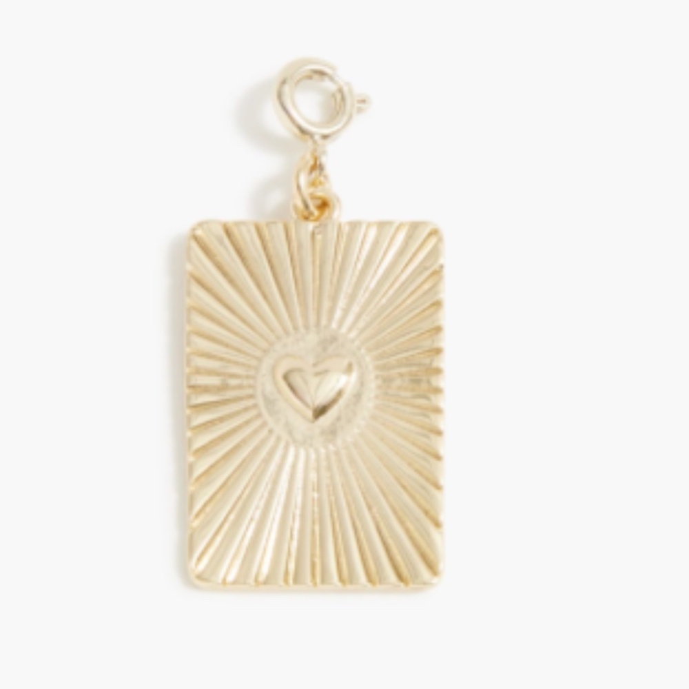 J.Crew Charm Collection – Large Sunburst Heart Charm